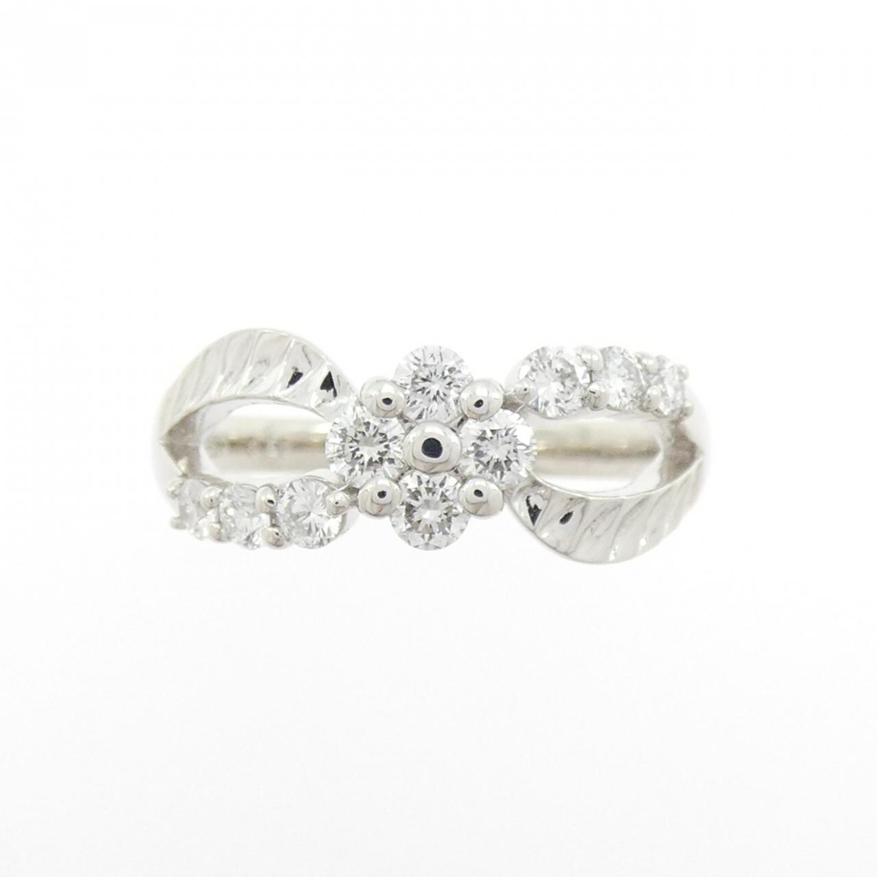 ユキザキ フラワー ダイヤモンド リング 0.50CT