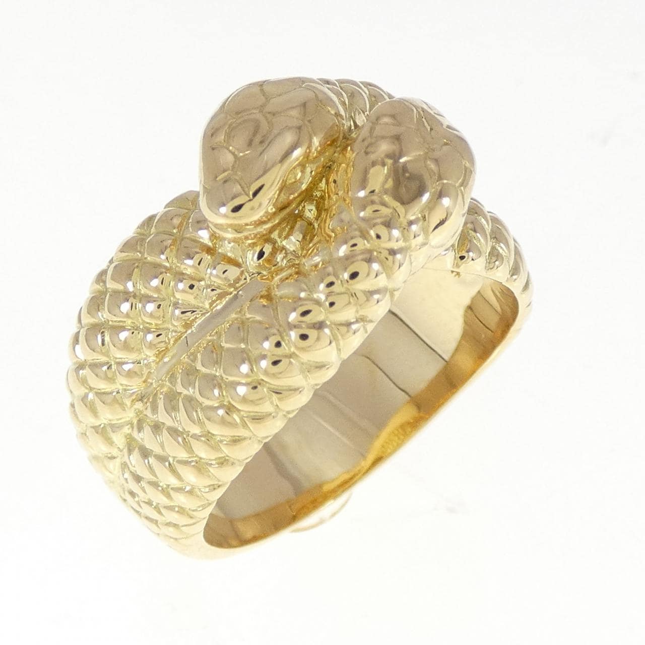 K18YG snake ring