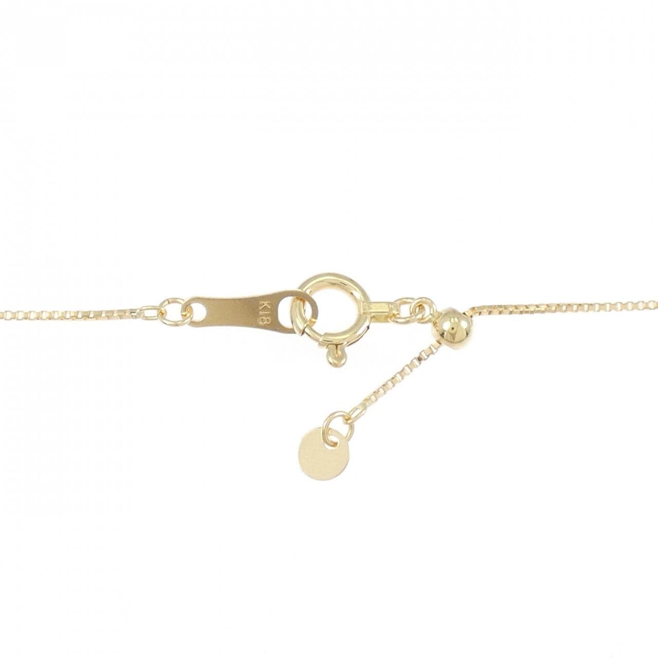 K18YG クロス ダイヤモンド ネックレス 0.12CT
