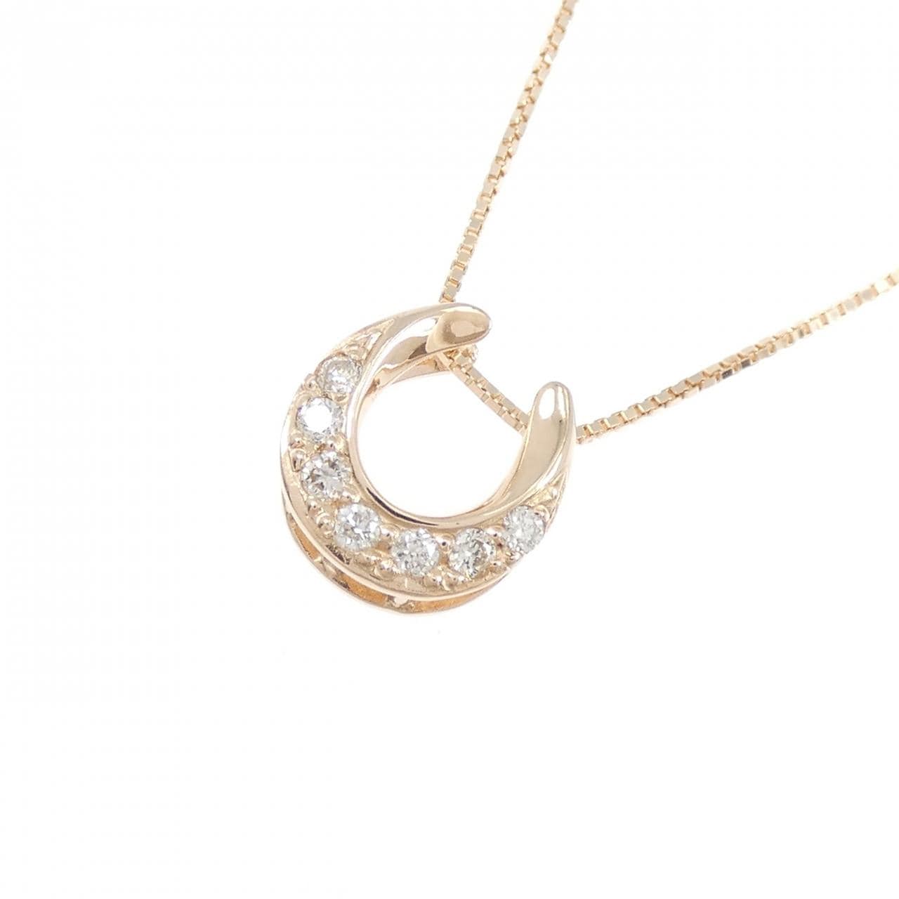 K10PG ダイヤモンド ネックレス 0.10CT