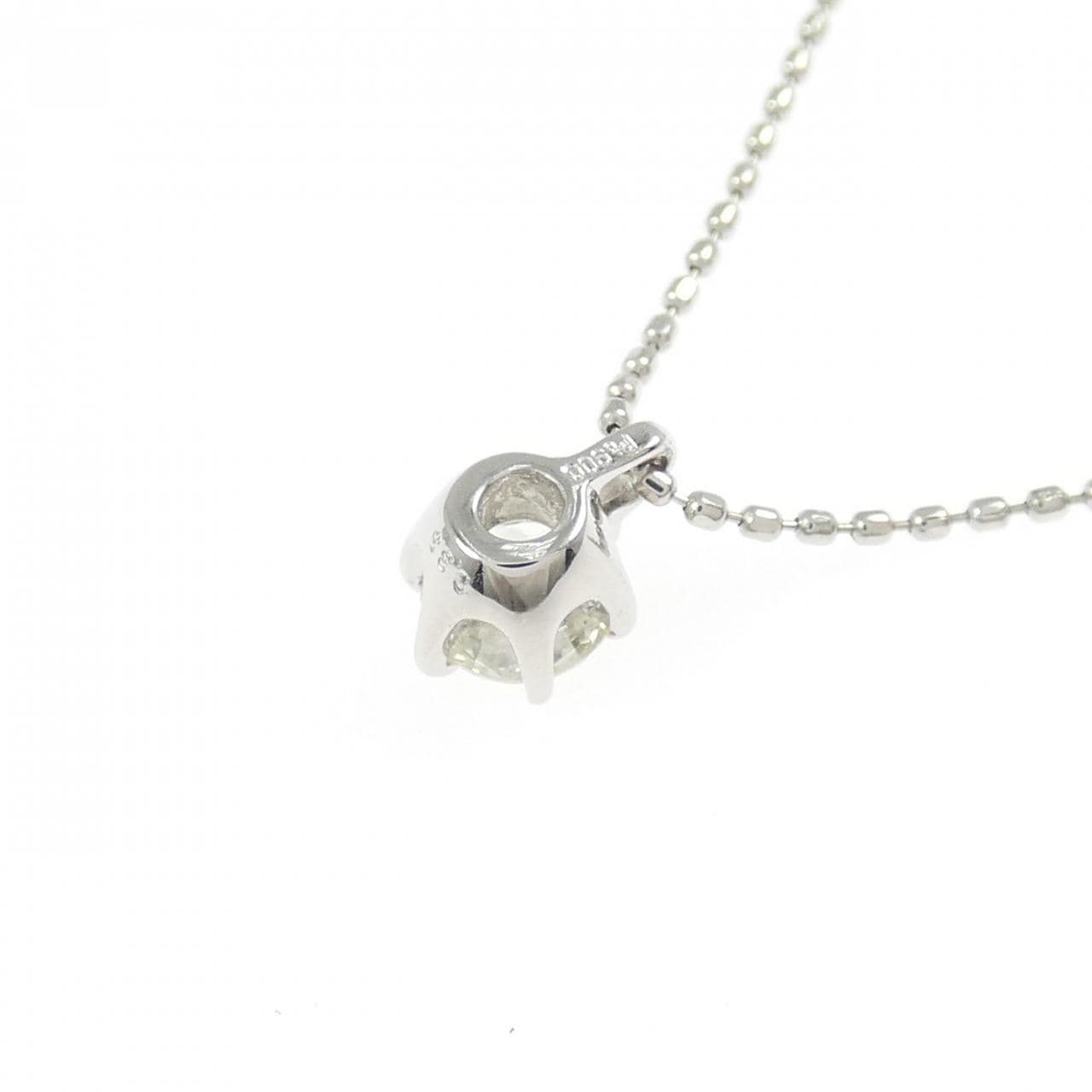 PT900/PT850 ソリティア ダイヤモンド ネックレス 0.33CT