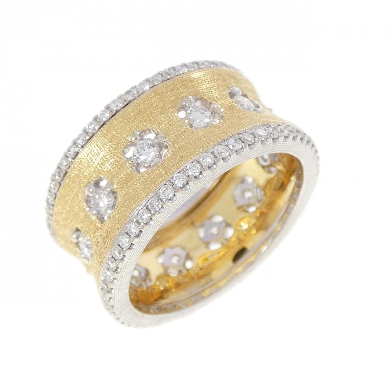 750YG/750WG ダイヤモンド リング 0.97CT