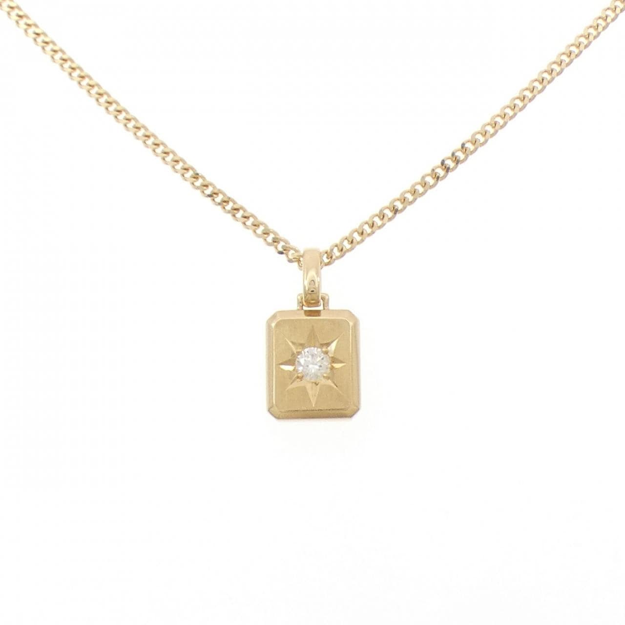 K18YG ダイヤモンド ネックレス 0.13CT