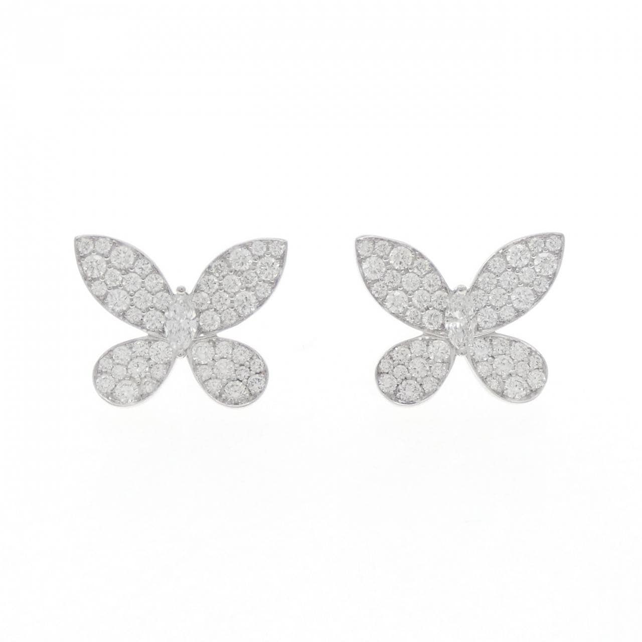 グラフ パヴェ バタフライ ピアス