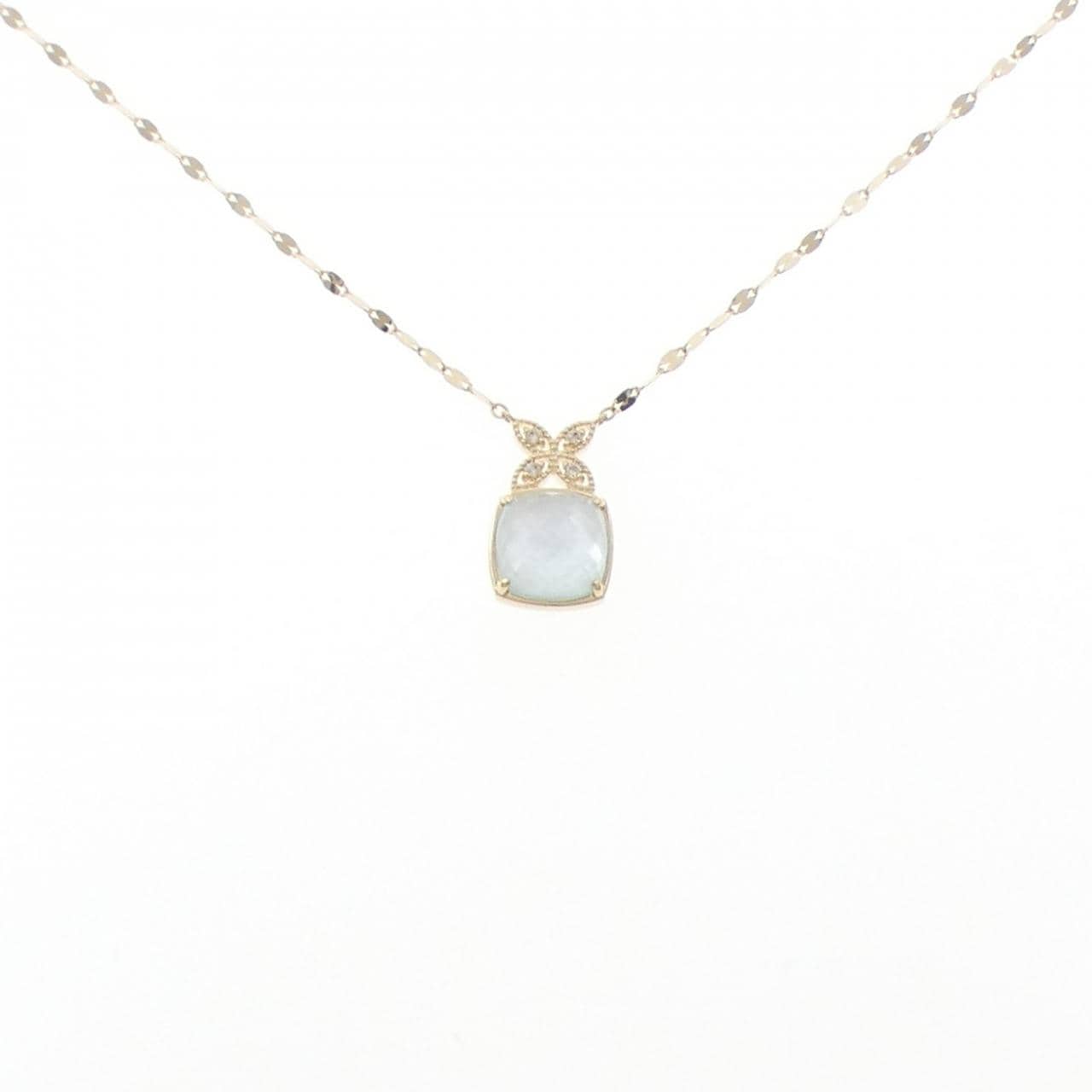 K10YG カラーストーン ネックレス