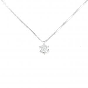 PT900/PT850 ソリティア ダイヤモンド ネックレス 0.412CT