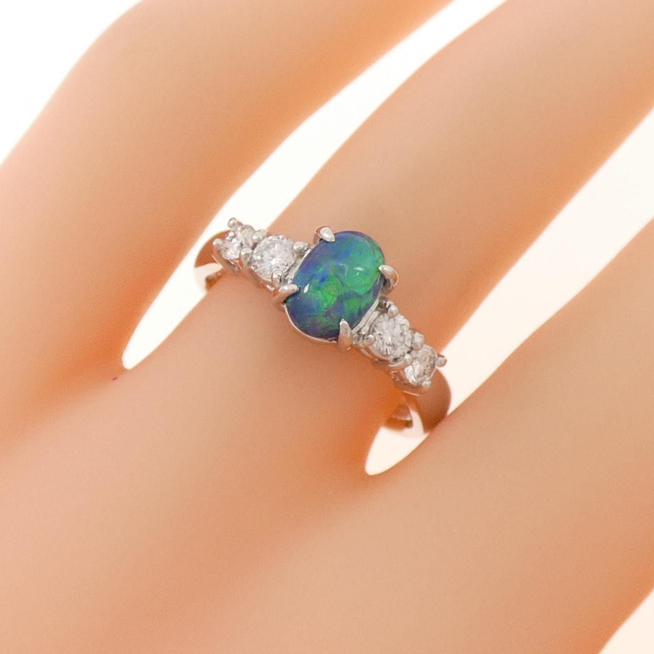 PT900 ブラックオパール リング 0.66CT