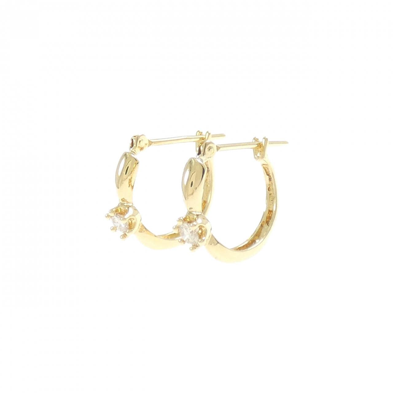 K18YG ダイヤモンド ピアス 0.2CT