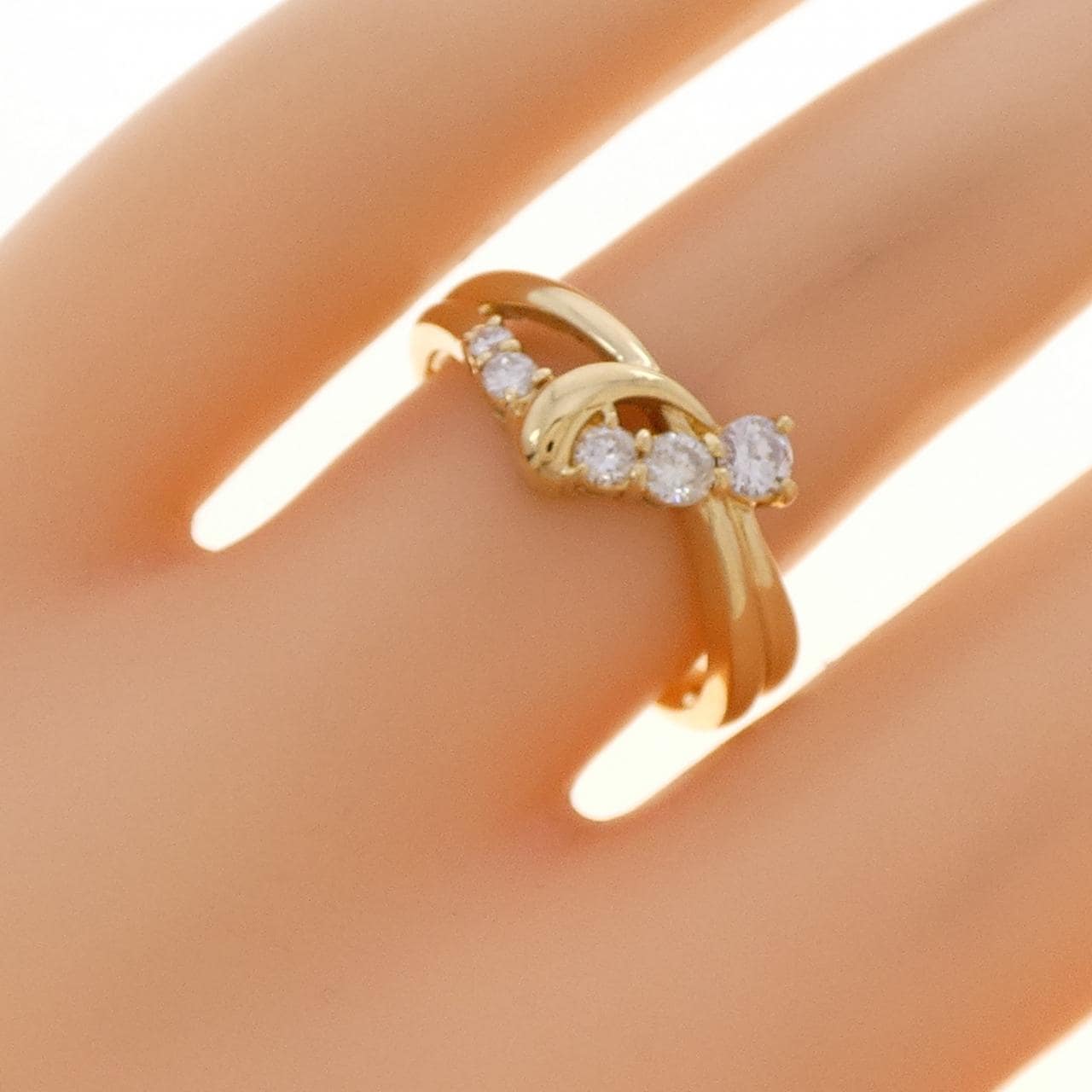 K18YG ダイヤモンド リング 0.30CT