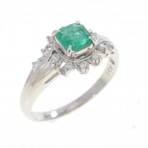 PT900 エメラルド リング 0.37CT