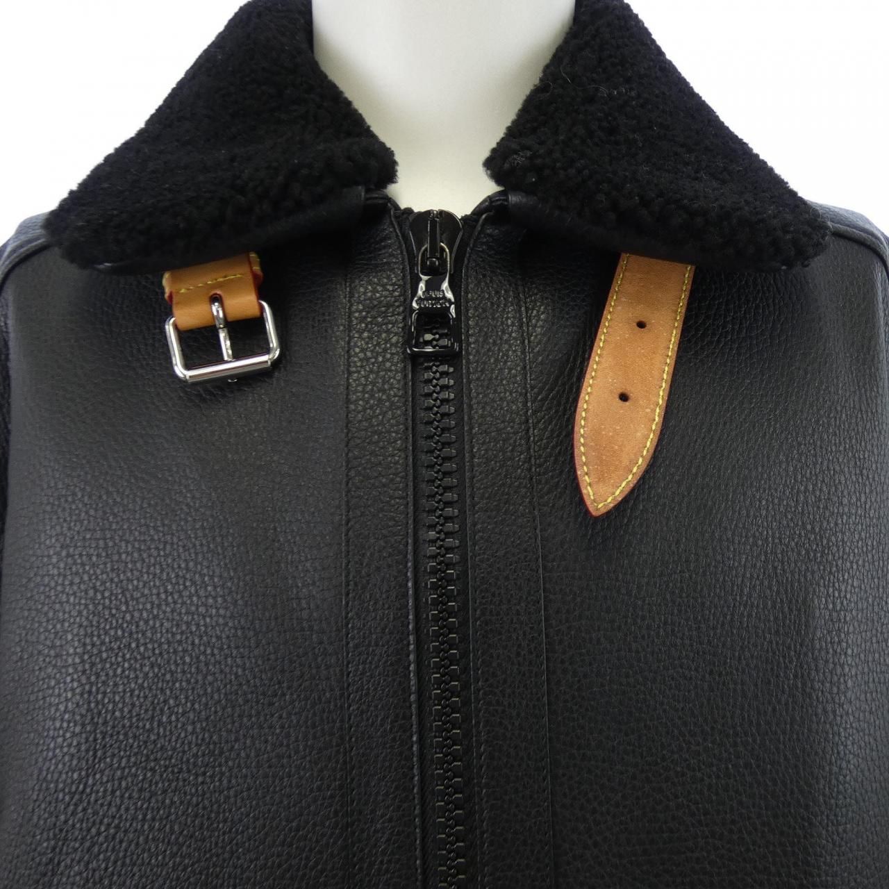 ルイヴィトン LOUIS VUITTON LVSEレザーアンビエイター HJL45WYBJ レザージャケット