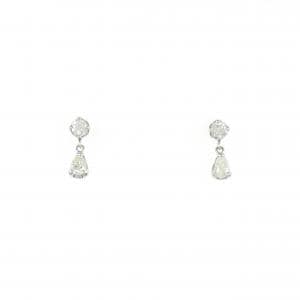 PT900 ダイヤモンド ピアス 0.30CT