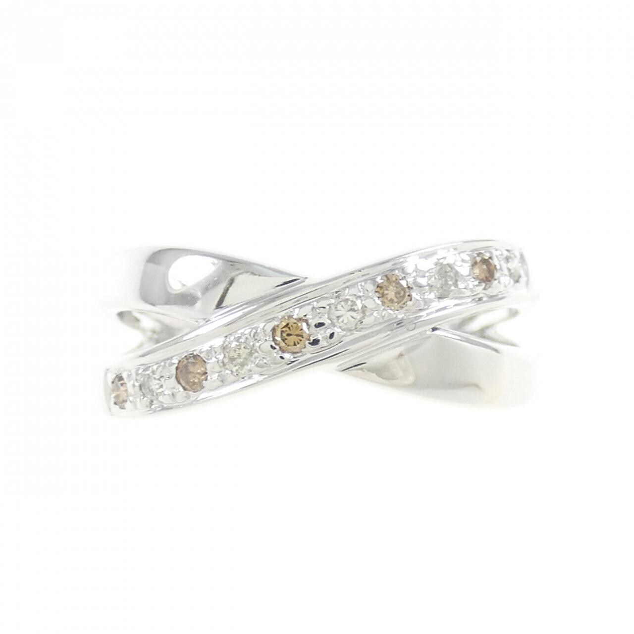 K18WG ダイヤモンド リング 0.15CT