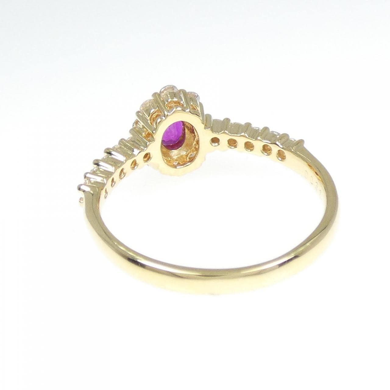 K18YG ルビー リング 0.23CT