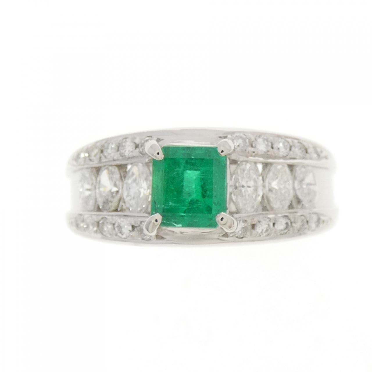 PT900 エメラルド リング 0.59CT