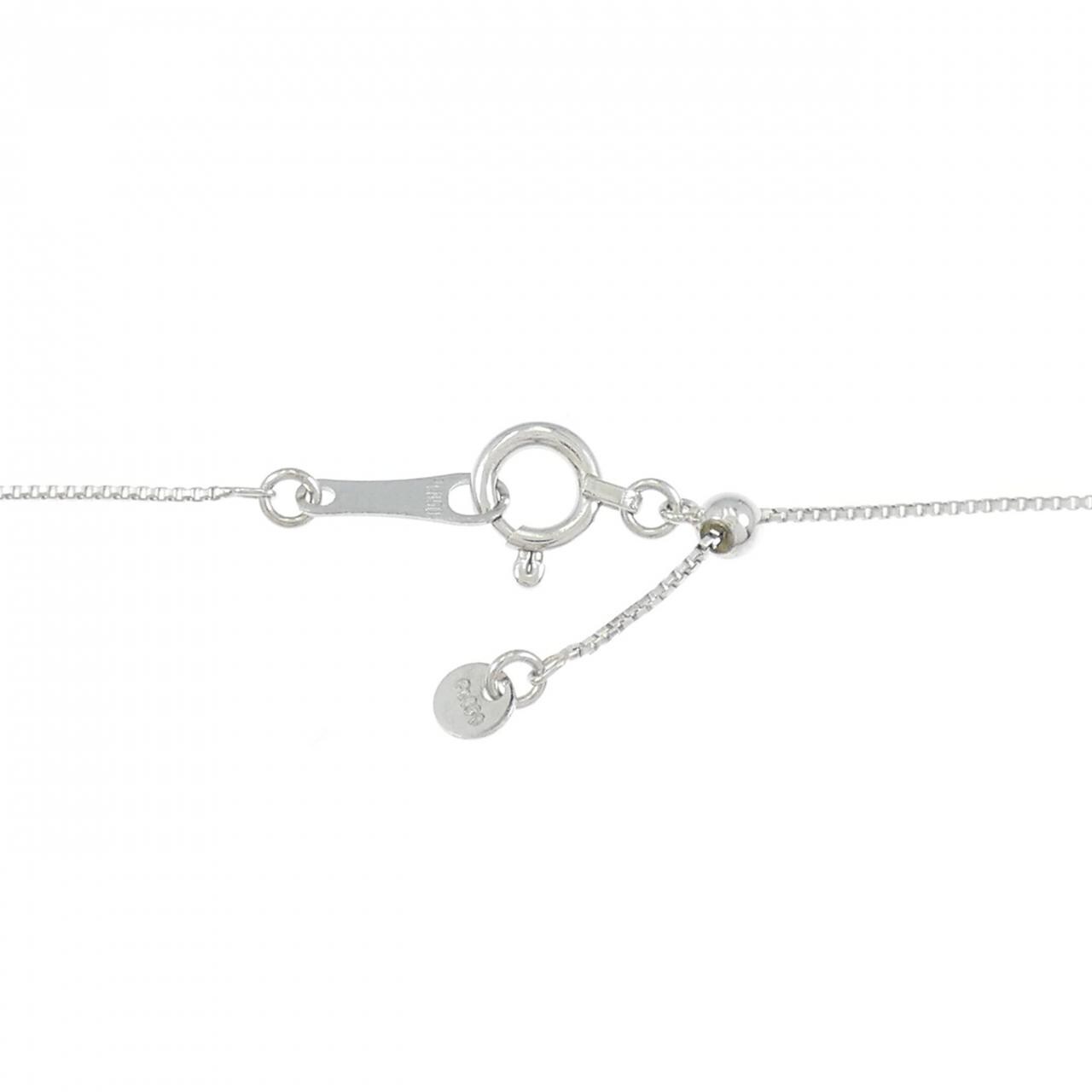 PT900/PT850 ソリティア ダイヤモンド ネックレス 0.319CT