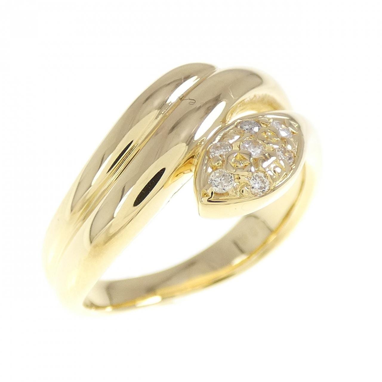 K18YG ダイヤモンド リング 0.07CT