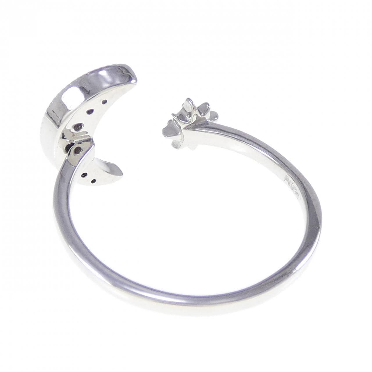 PT900 ムーン×スター ダイヤモンド リング 0.15CT