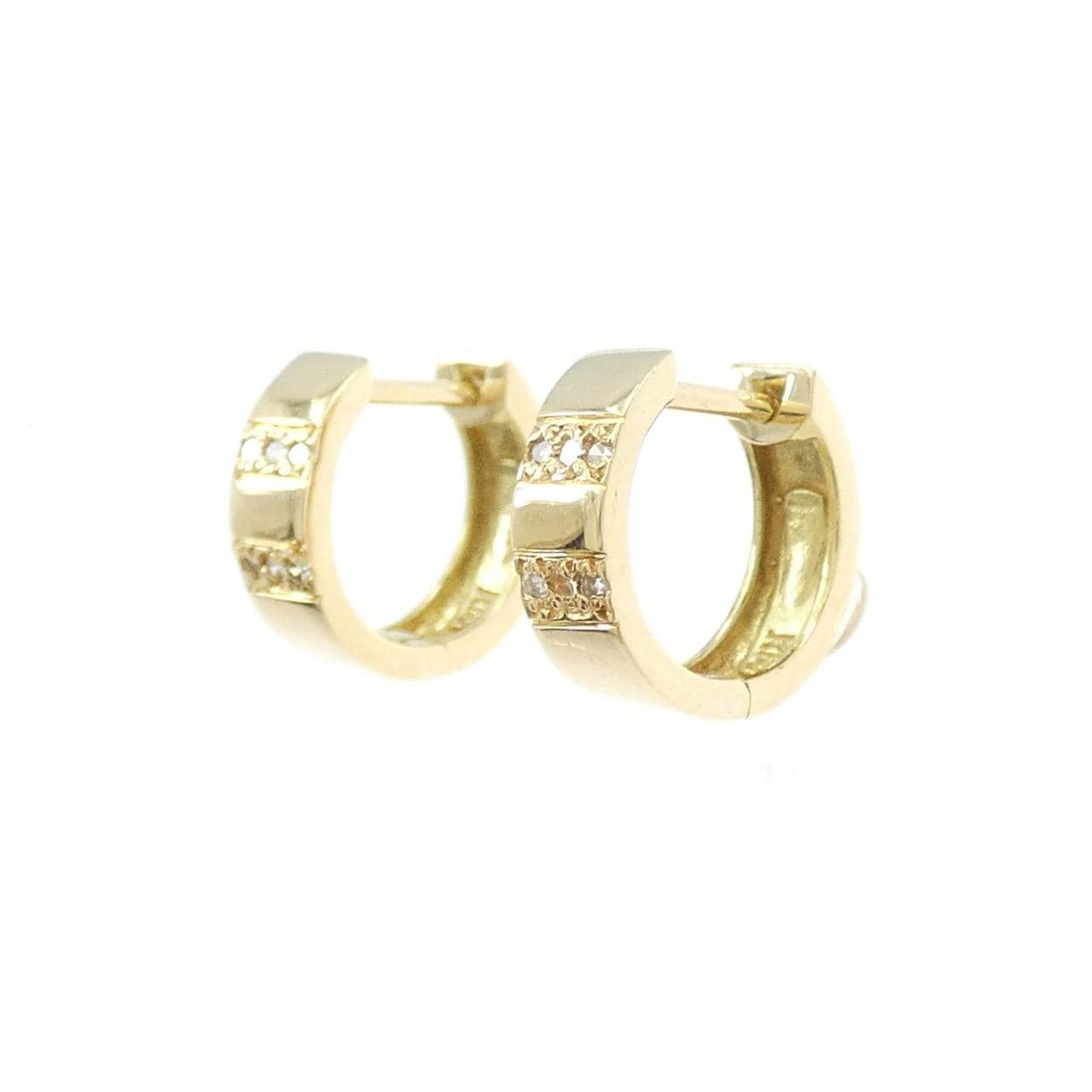 K18YG ダイヤモンド ピアス