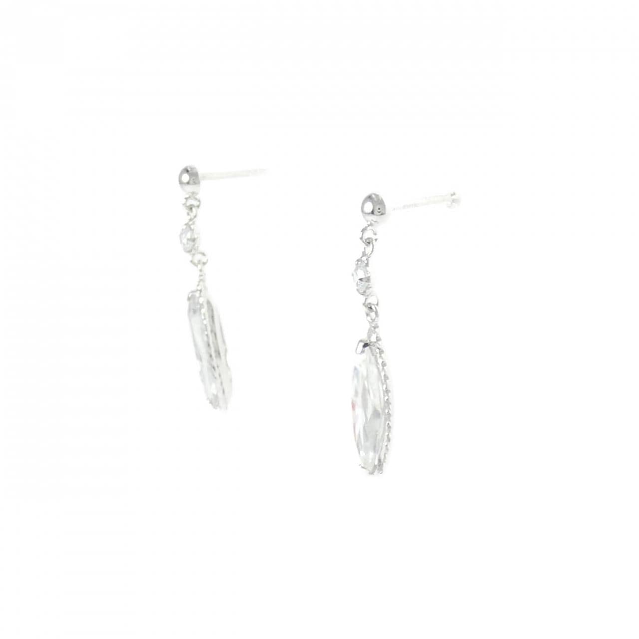 K14WG キュービック ピアス