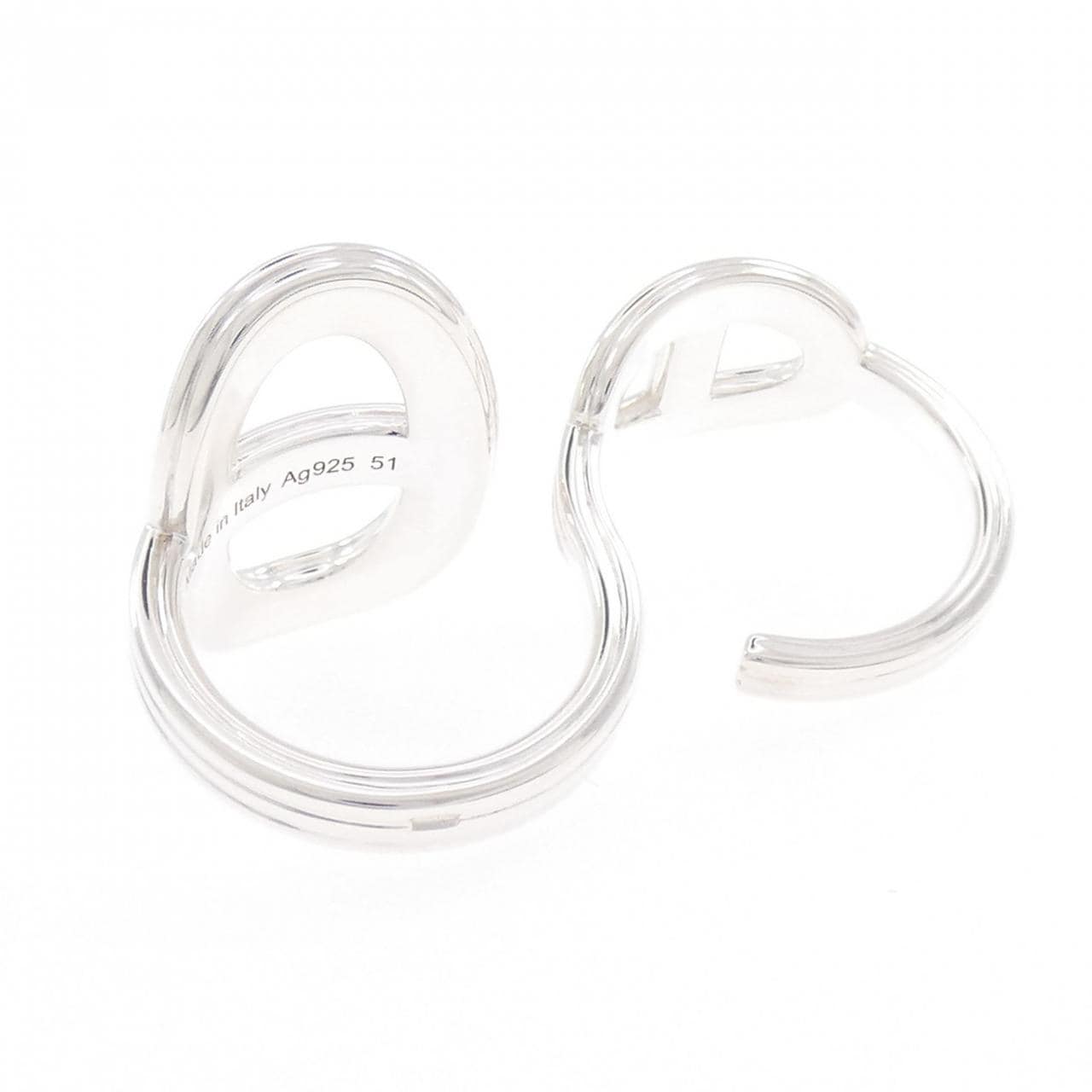 エルメス シェーヌダンクル 24 ダブル リング