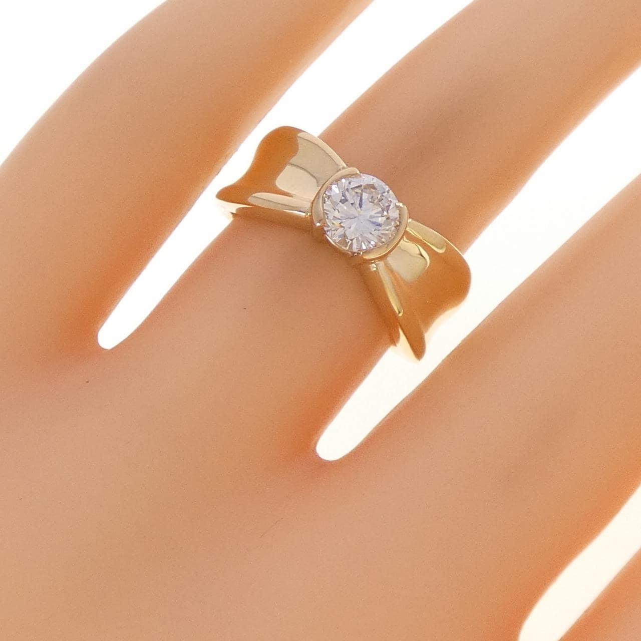K18YG ダイヤモンド リング 0.67CT