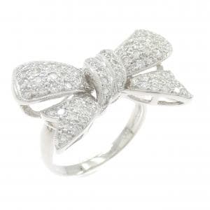 750WG リボン ダイヤモンド リング 1.12CT