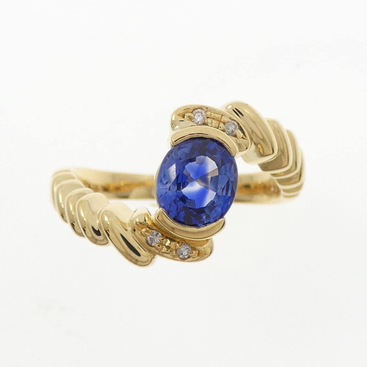 K18YG サファイヤ リング 1.19CT