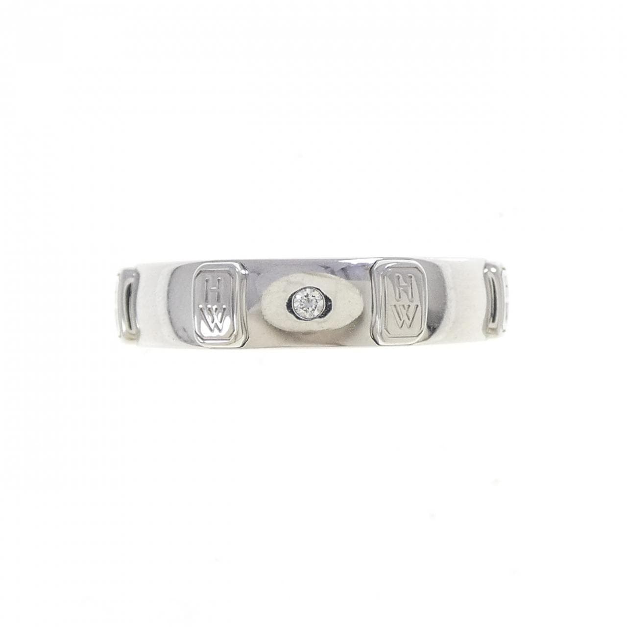 ハリーウィンストン HWロゴバンド リング