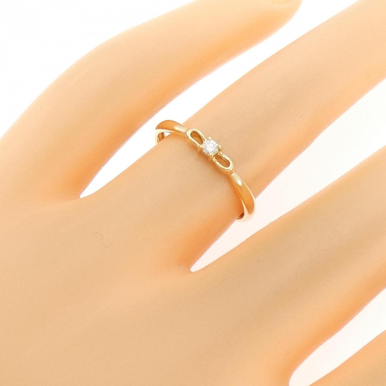 K18YG ダイヤモンド リング