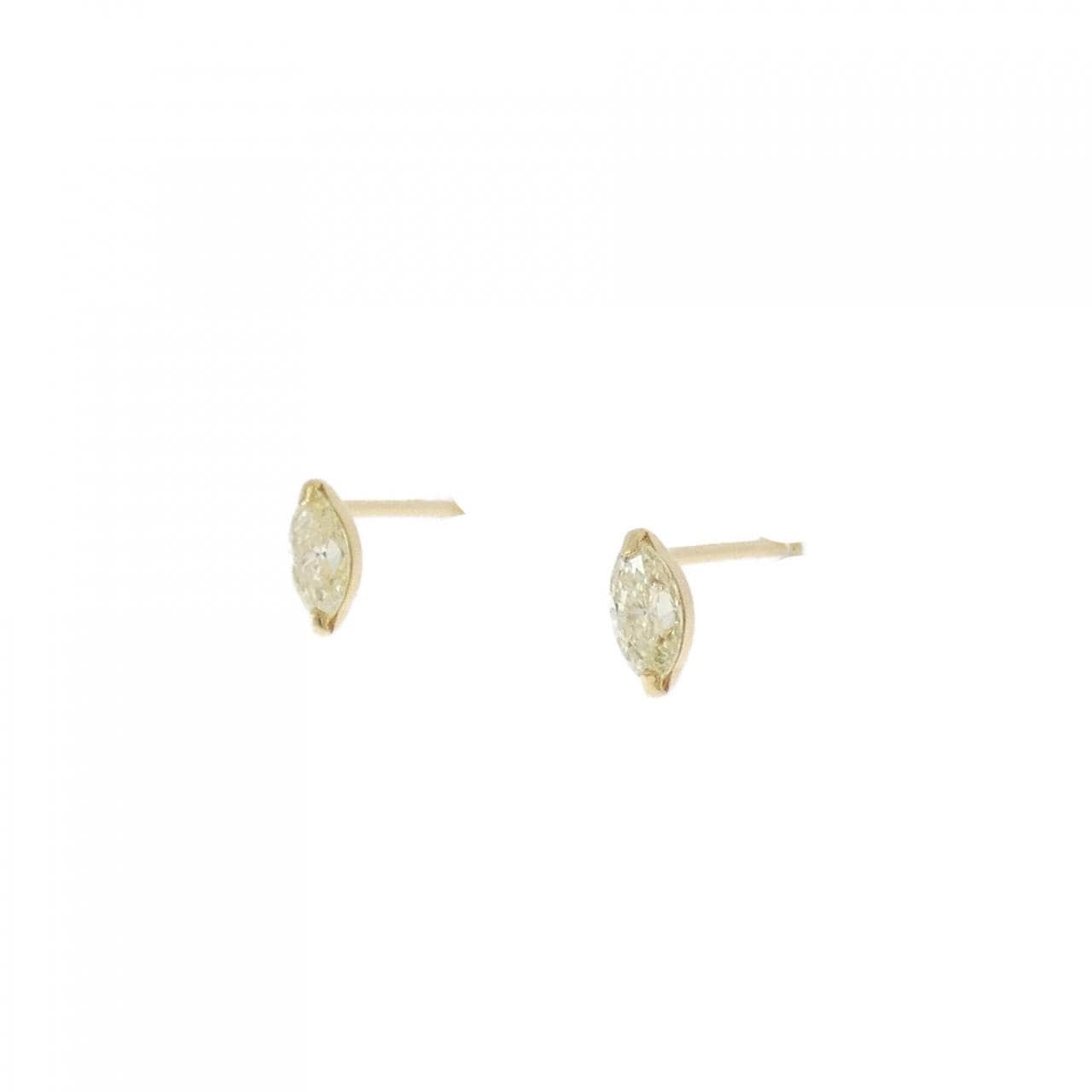 【新品】K18YG ダイヤモンド ピアス 0.24CT
