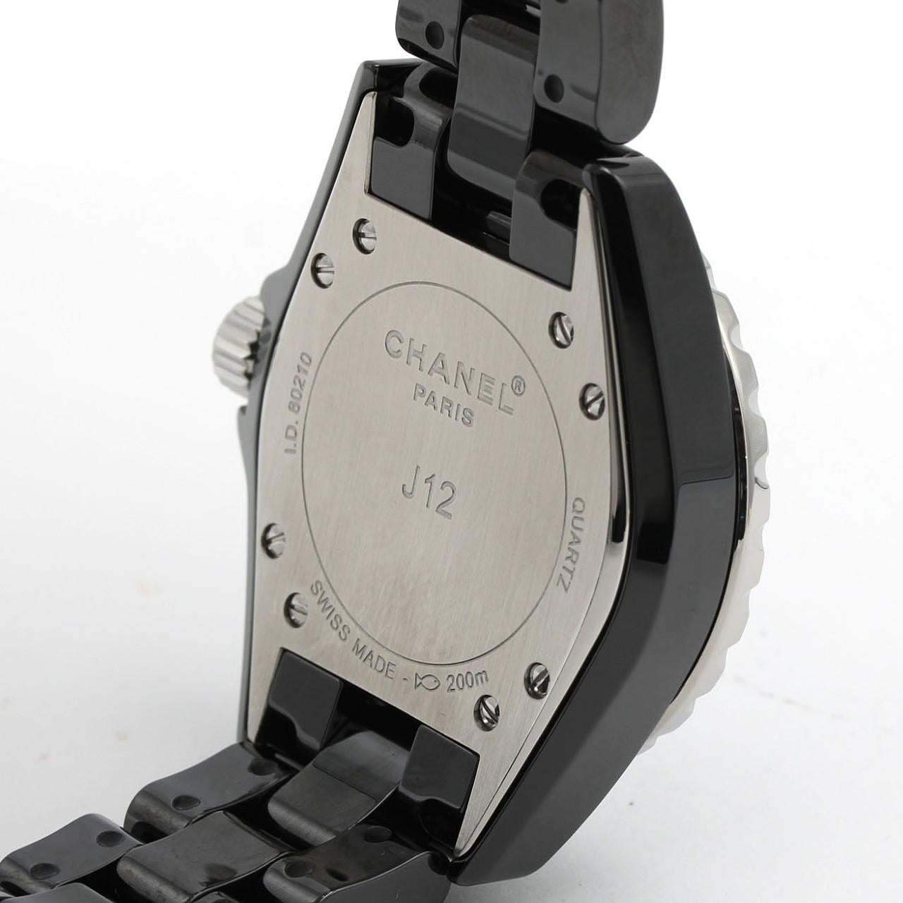 シャネル J12 33mmセラミック･12Pルビー H1634 セラミック クォーツ