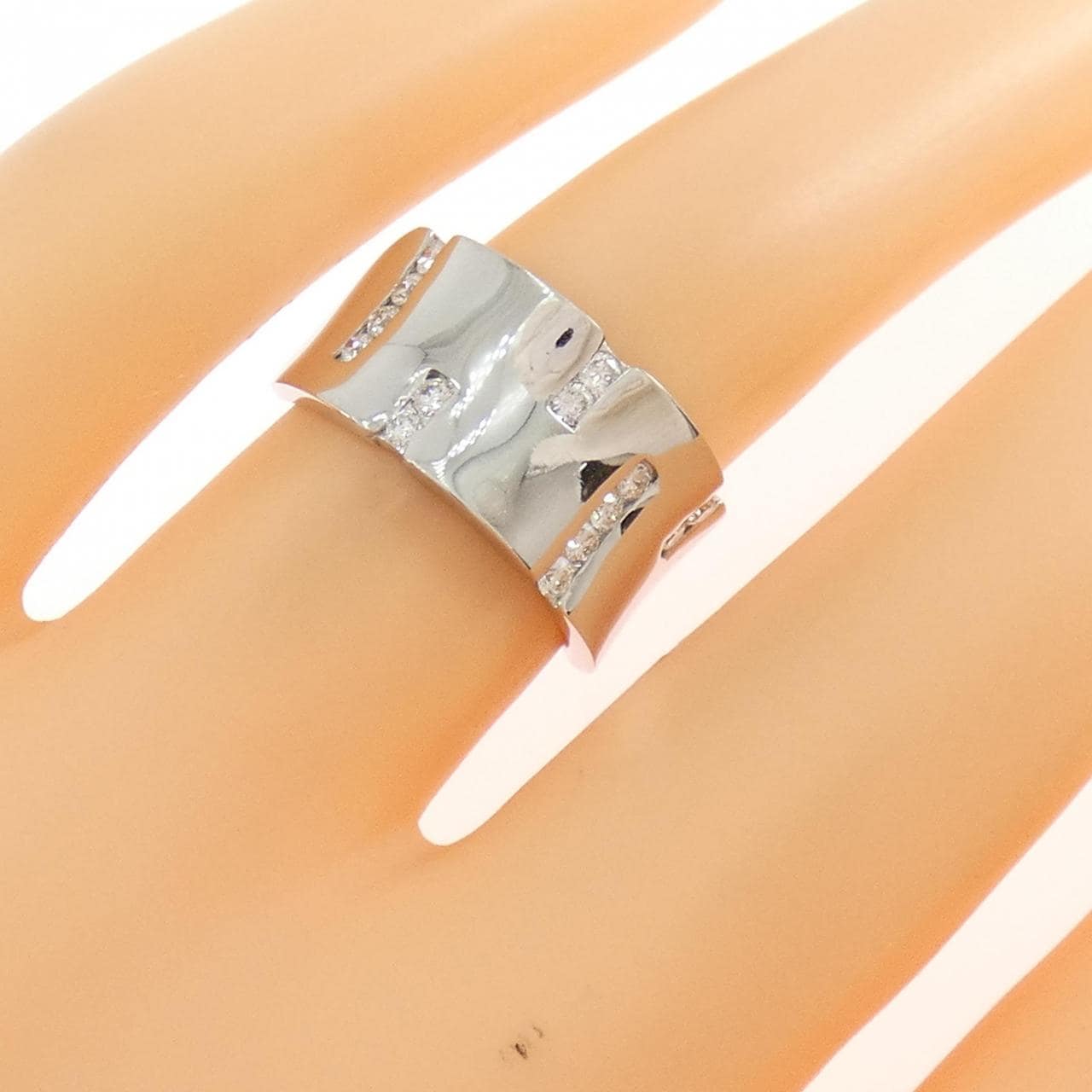 K18WG ダイヤモンド リング 0.24CT