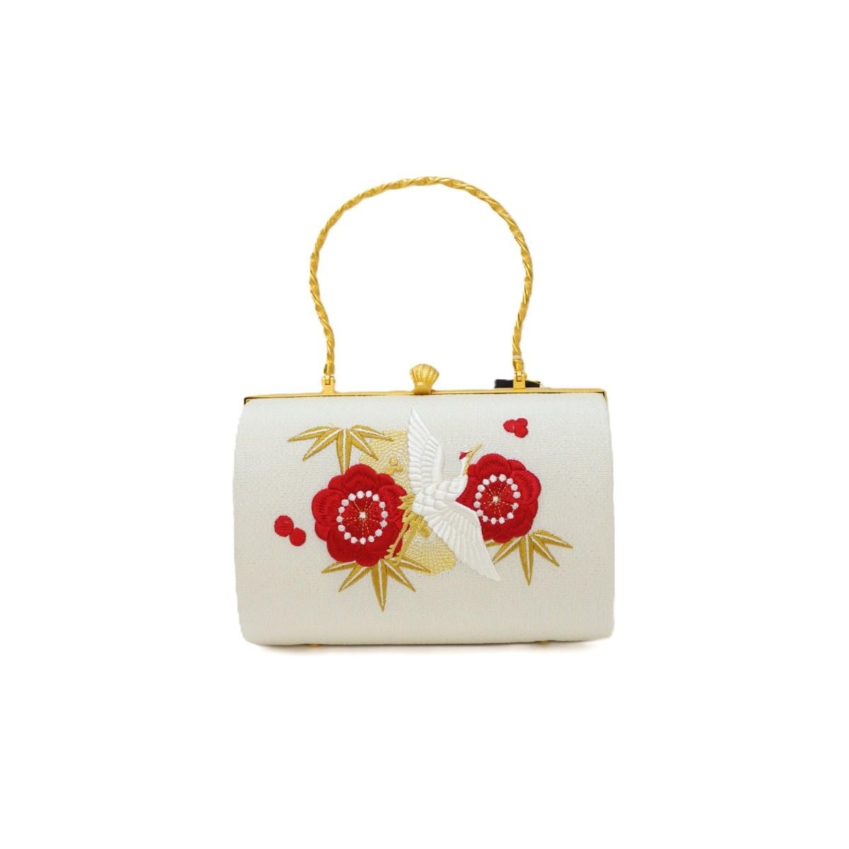 【新品】バッグ　松竹梅と鶴