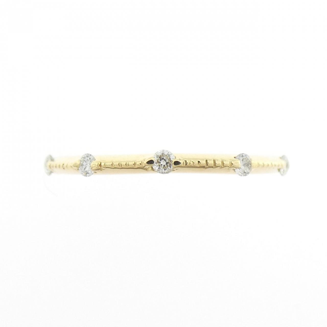 K18YG ダイヤモンド リング 0.08CT
