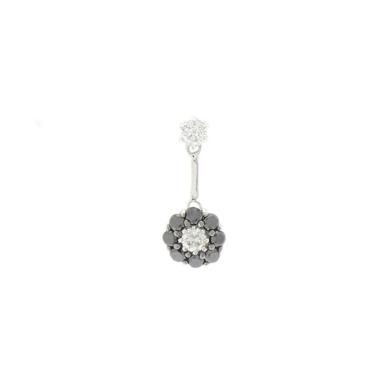 ポンテヴェキオ フラワー ピアス 0.24CT 片耳