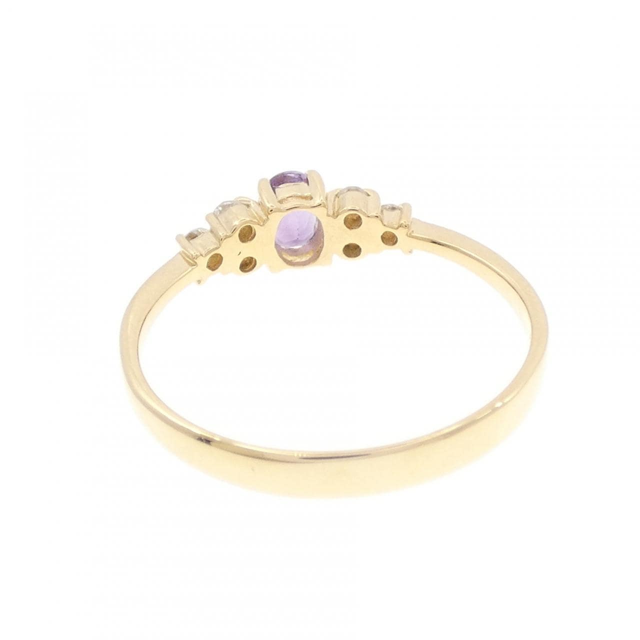 K18YG アメジスト リング 0.21CT