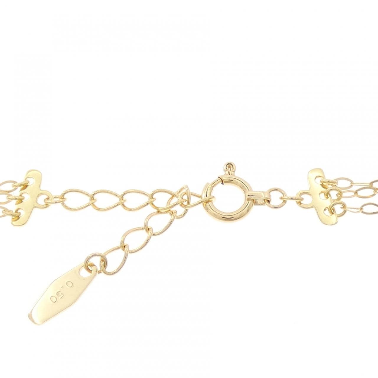 K18YG フラワー ダイヤモンド ブレスレット 0.50CT