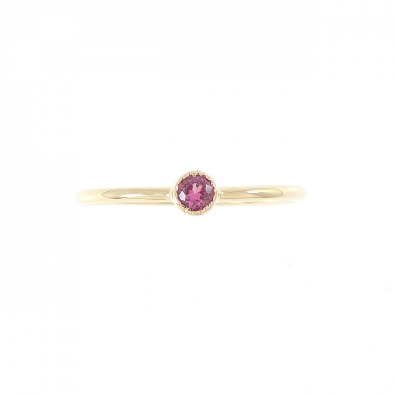 K18YG スピネル リング 0.05CT