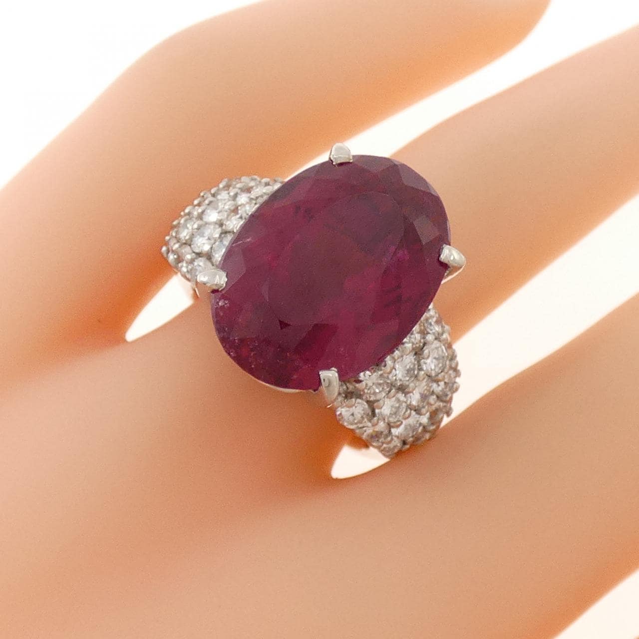 PT900 ルベライトトルマリン リング 13.519CT