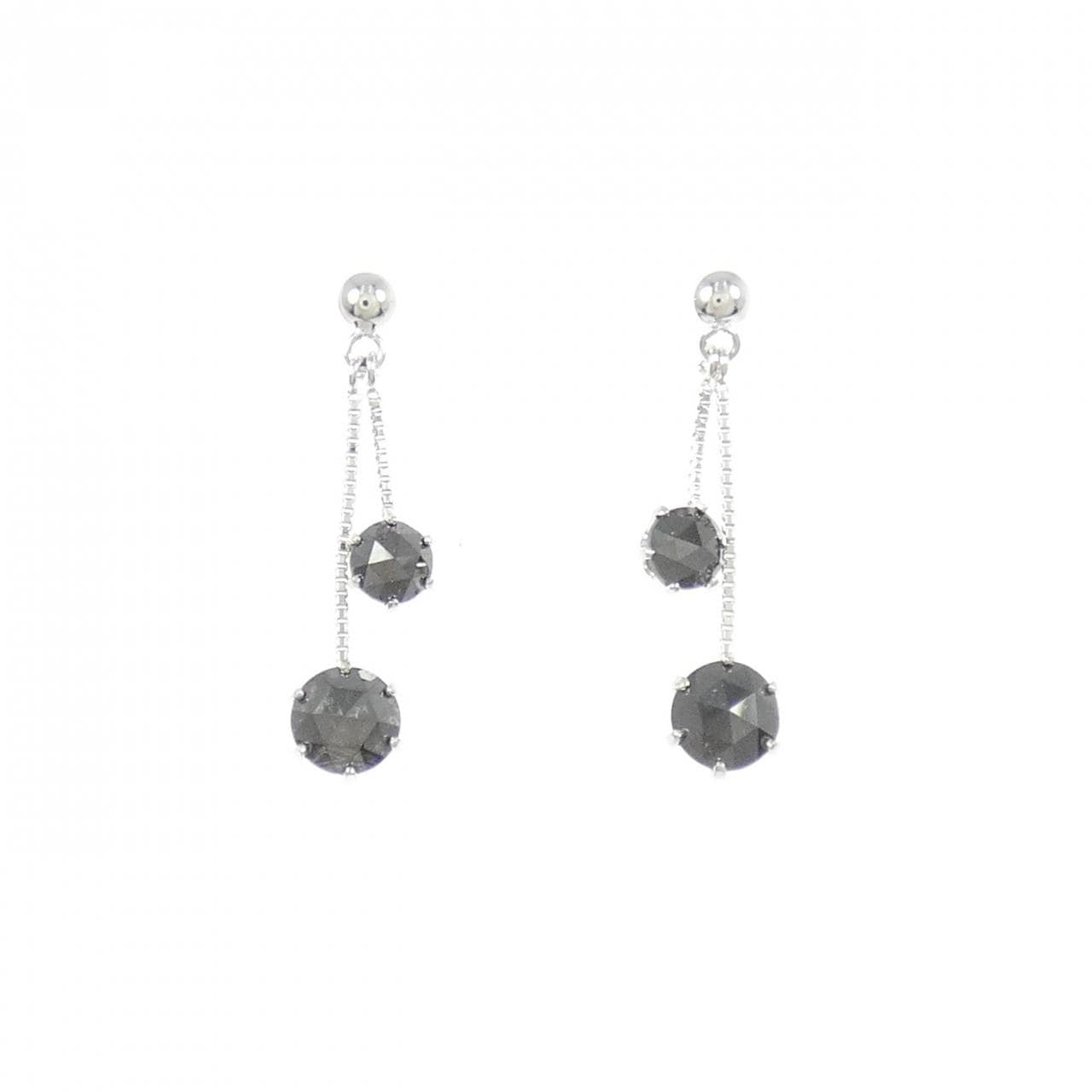 K18WG ダイヤモンド ピアス 1.00CT