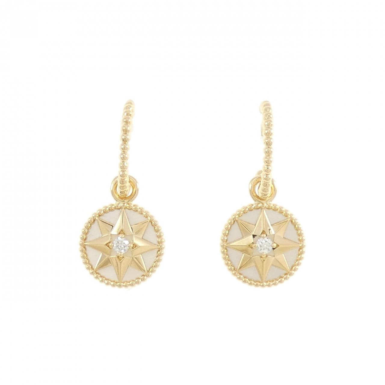 Christian Dior ディオール Rose des Vents ピアス Rose des Vents Single Earring Pink Gold, Diamonds and Pink