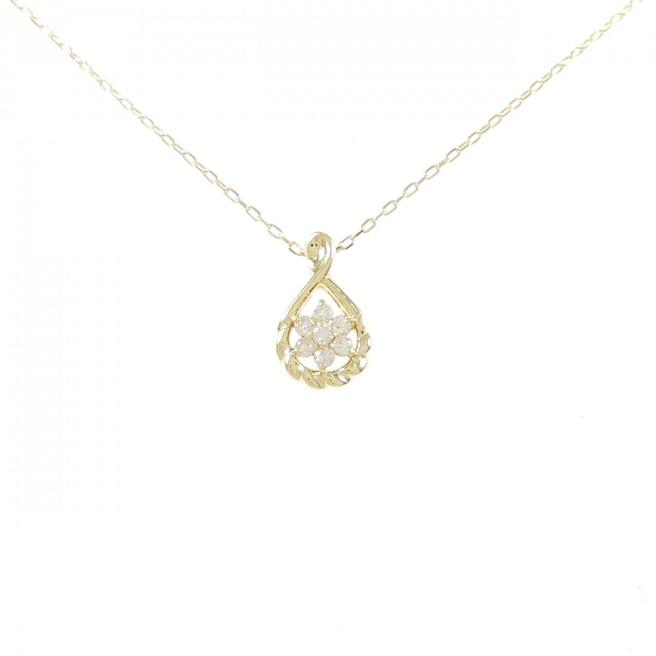 K18YG ダイヤモンド ネックレス 0.2CT
