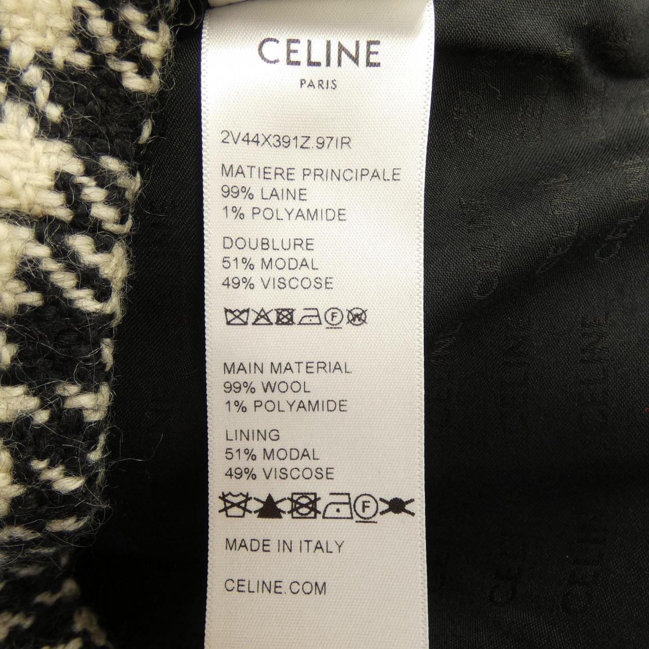 セリーヌ CELINE 2V44X391Z ノーカラージャケット
