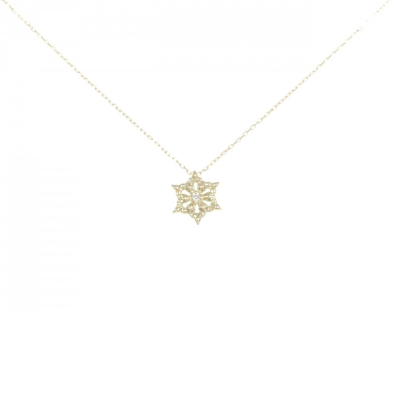 K10YG ダイヤモンド ネックレス 0.01CT