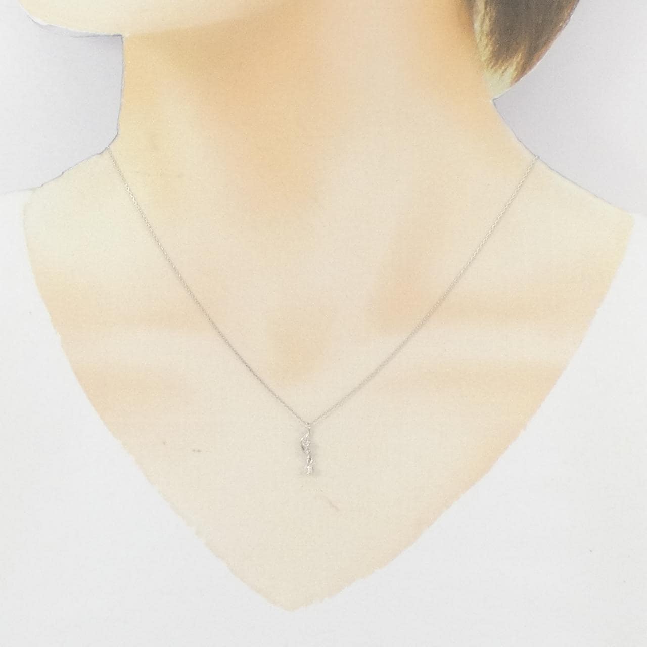 PT900/PT850 Diamond Necklace 0.09CT