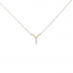 アーカー イニシャル ネックレス 0.03CT