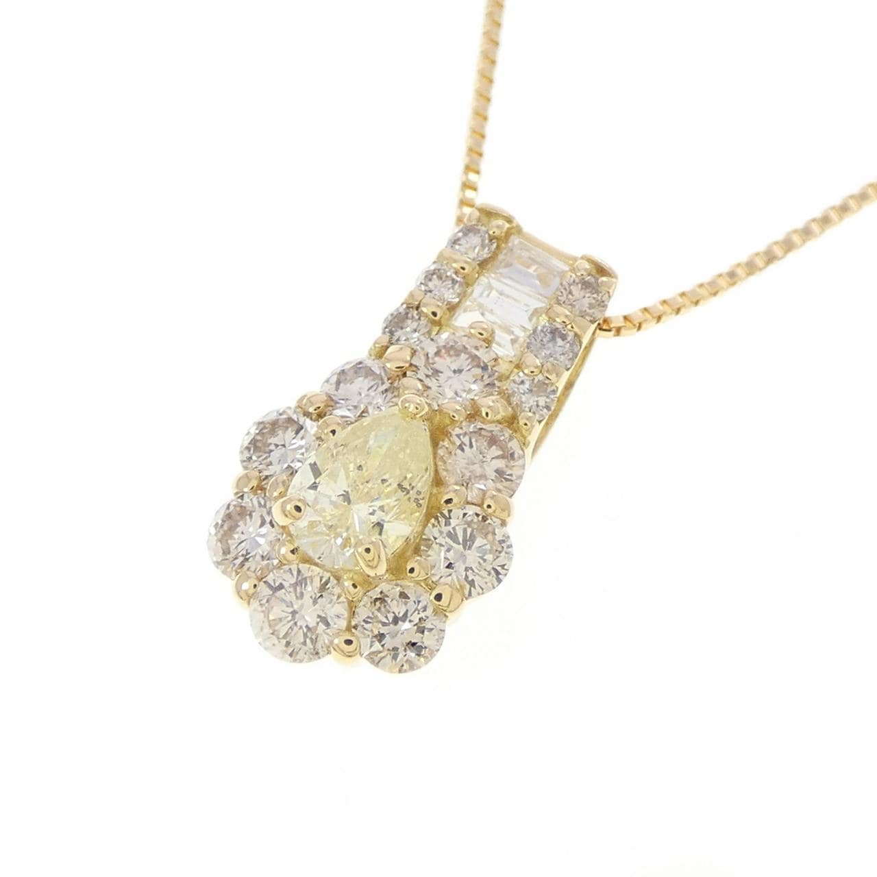 K18YG ダイヤモンド ネックレス 0.70CT