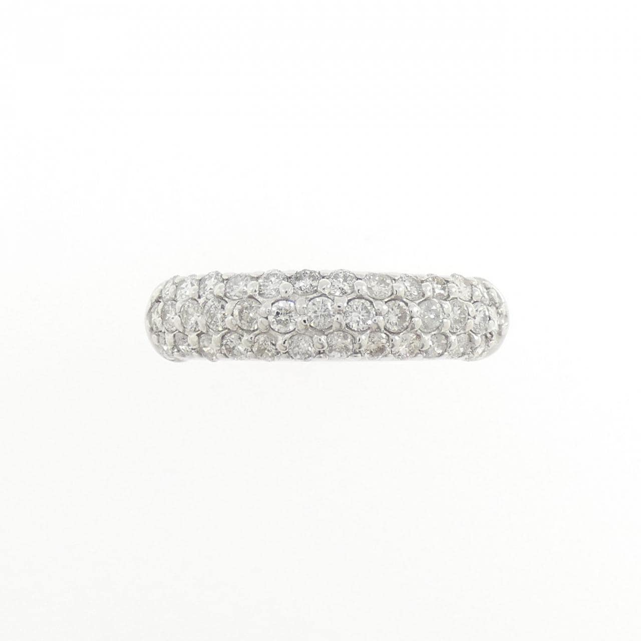 K18WG パヴェ ダイヤモンド リング 0.50CT