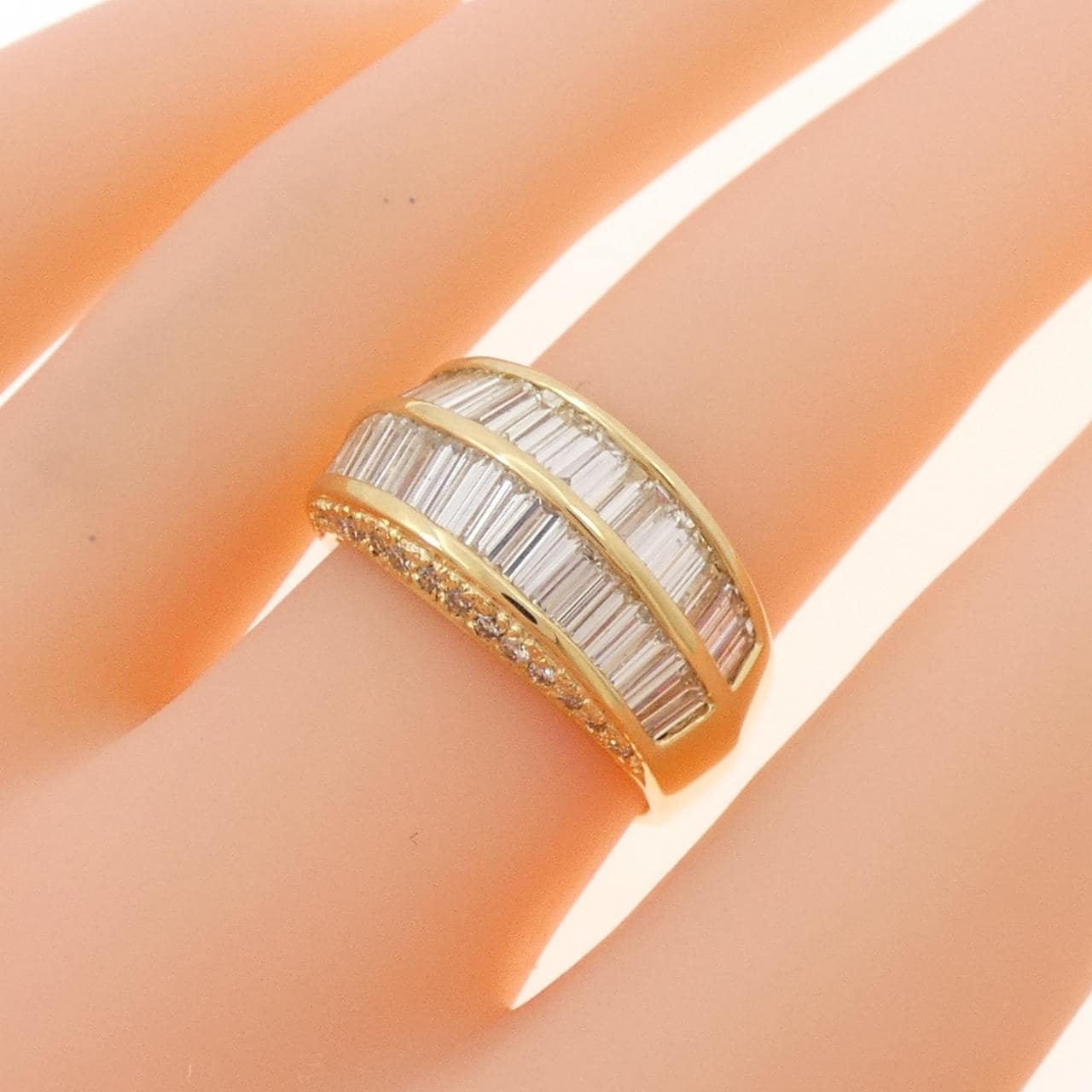K18YG ダイヤモンド リング 2.30CT